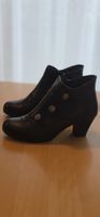 Damen Stiefeletten schwarz mit Knöpfen guter Zustand