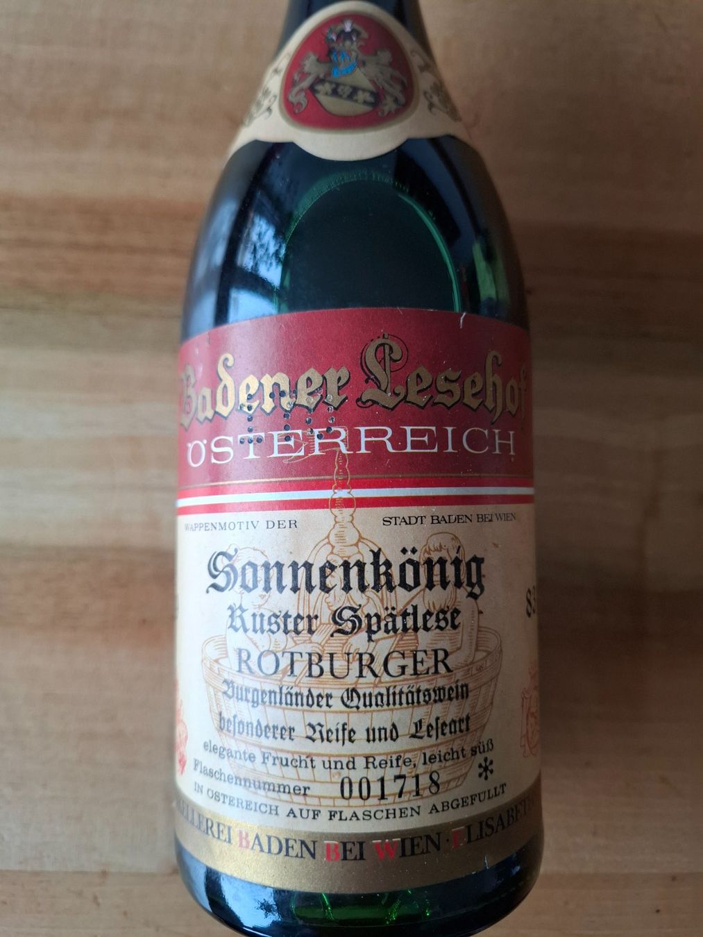 Vino: Wein 1983 - Sonnenkönig – Nuovo (secondo la descrizione) da St. Niklausen LU venduto da Kamelo 2
