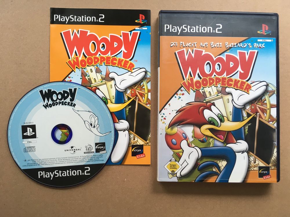 Jeu PS2 Woody Woodpecker (PAL, FR) Complet – Très Bon état - Activision 2004