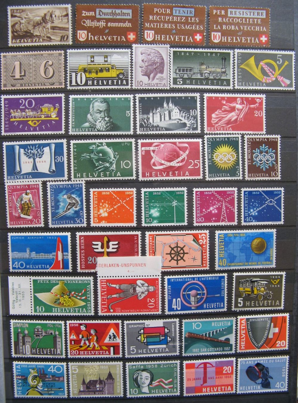Tutti i francobolli: 1941 - 1959 Werbemarken postfrisch ** – Nuovo (secondo la descrizione) da Frauenfeld venduto da Interessent1