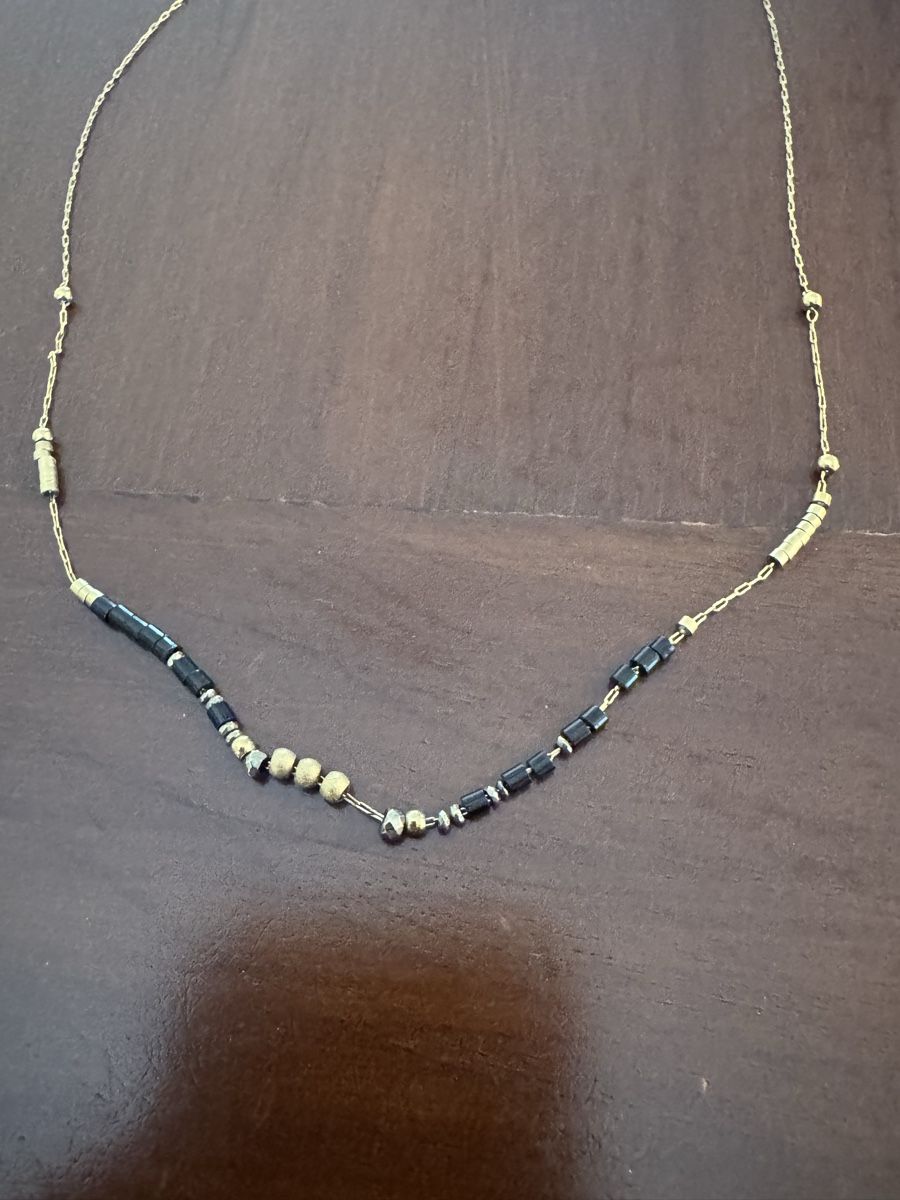 Catenine: Collier ZAG Bijoux doré et noir – Usato da Sion venduto da car_pxm2