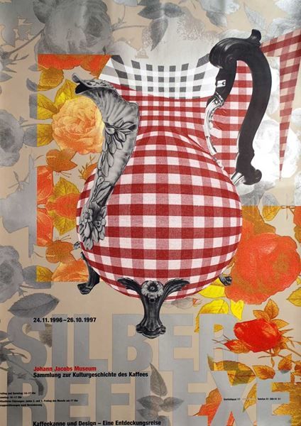 Posters & Illustrations: Silber Reflexe Kaffeekanne und Design – Neuf (Voir description) à Bern par Vintage-Art-Poster