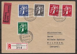 1939 : Landi Ausgaben auf Express Ersttagsbrief, KP 300.--