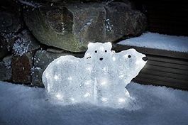 3D-LED-Eisbär Mutter mit Baby, IP40 für Annenanwendung geeig