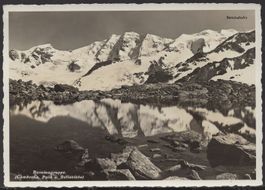 Berninagruppe   Karte:  DIE  BERNINA - BAHN