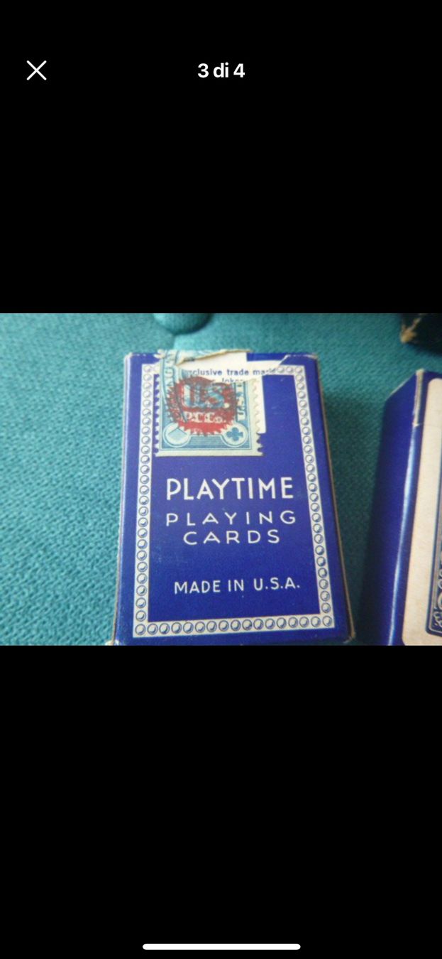 Spiele: playtime playing cards usa vintage Karten – Gebraucht aus Chiasso von fairy81 1