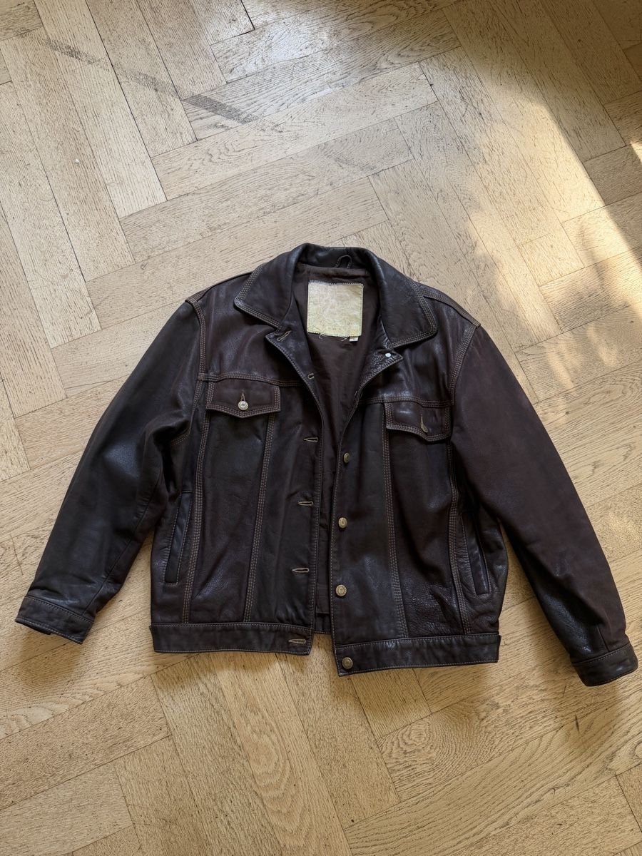 Vestes: Vintage Brown Cowhide Leather Jacket – D'occasion à Genève par ant_77dc