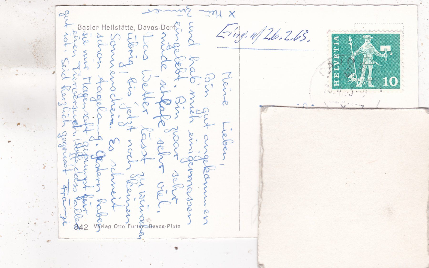 Cartes postales: Davos Dorf Basler Heilstätte  1963 – D'occasion à Herisau par Lisegrat2008 1