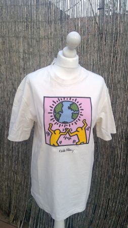 T-shirt écru KEITH HARING, taille XS, NEUF