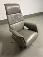 Ledersessel mit Relaxfunktion grau gebraucht guter Zustand
