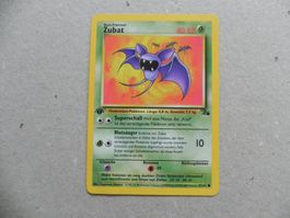 Zubat Pokémon Sammelkarte Ausgabejahr 1999/2000 1. Edition