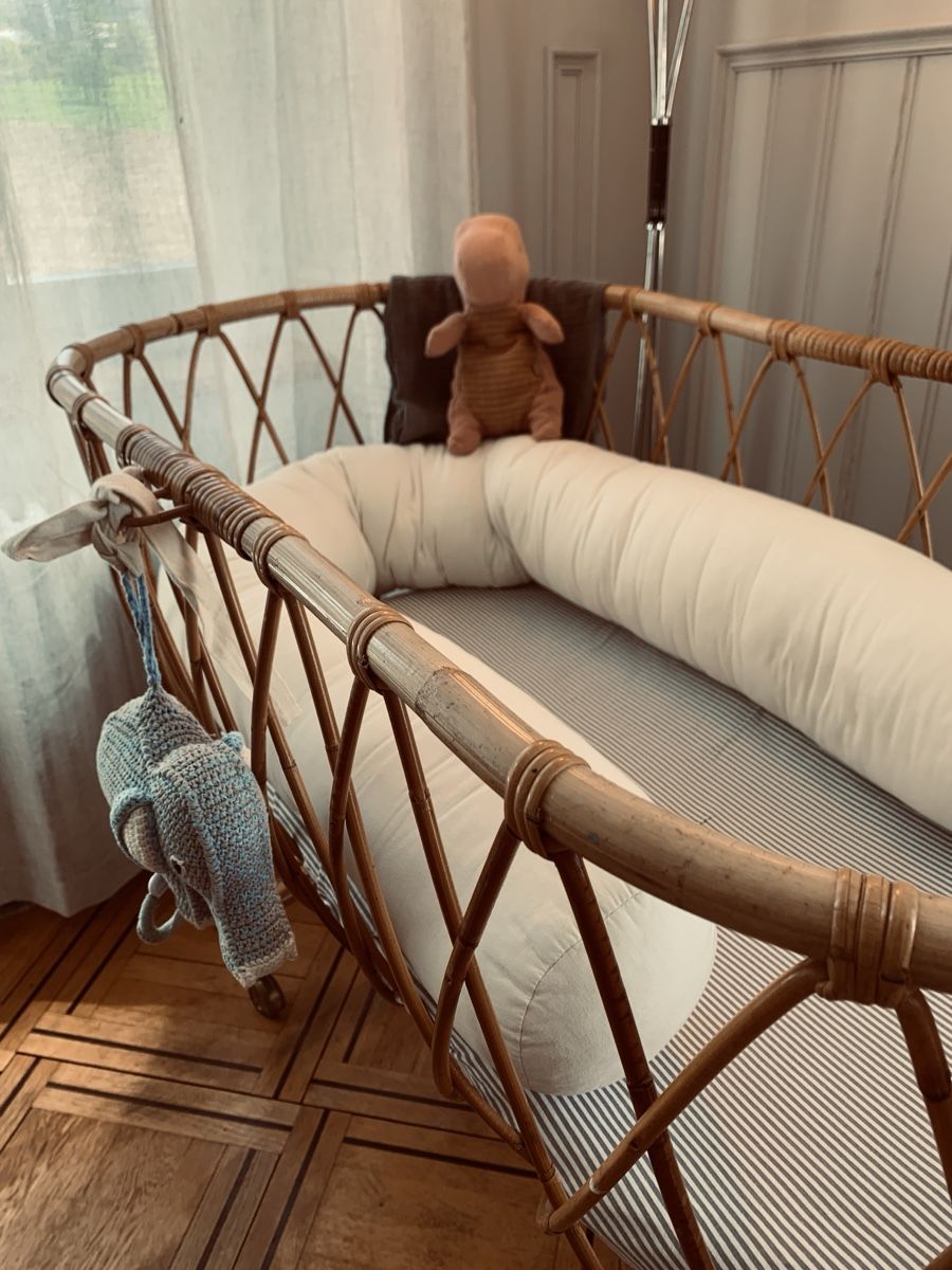 Mid Century Bambus Baby Bett 1950er (Gebraucht) in Drrensch fr CHF 490   nur Abholung auf Ricardo kaufen