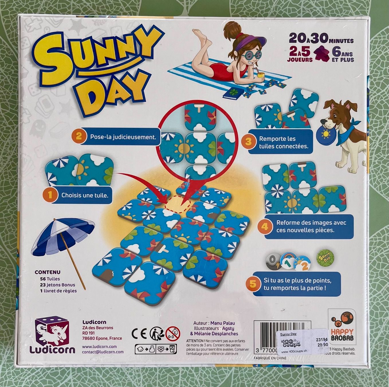 Jeux: Jeu de société Sunny Day – Neuf avec emballage d'origine à Le Crêt-p-Semsales par staglione69 1