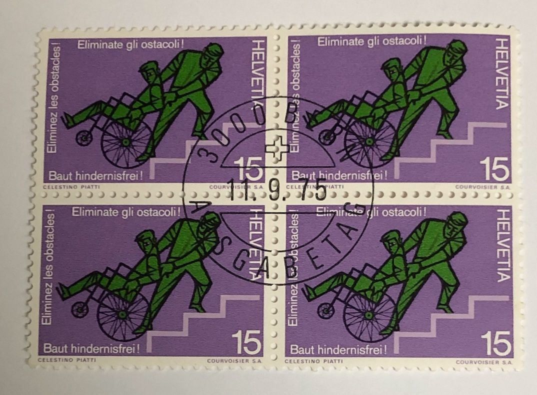 Tutti i francobolli: 4 er Block Nr.568 mit Vollstempel Bern – Usato da Aarau venduto da Billa007