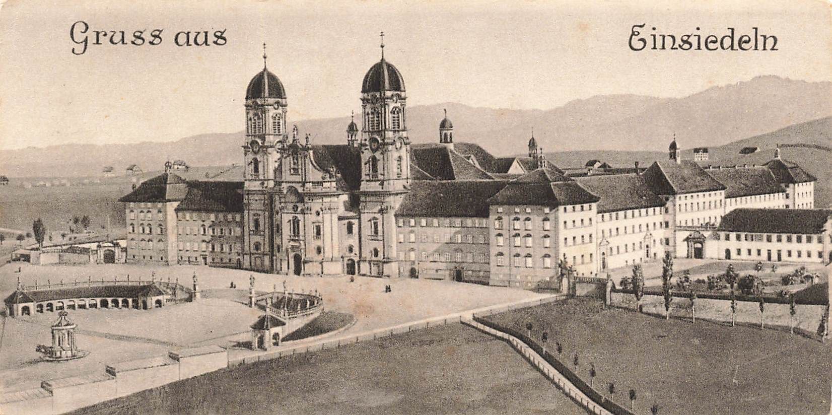 Cartoline postali: No Ak Gruss Einsiedeln – Usato da Biasca venduto da Blenio71