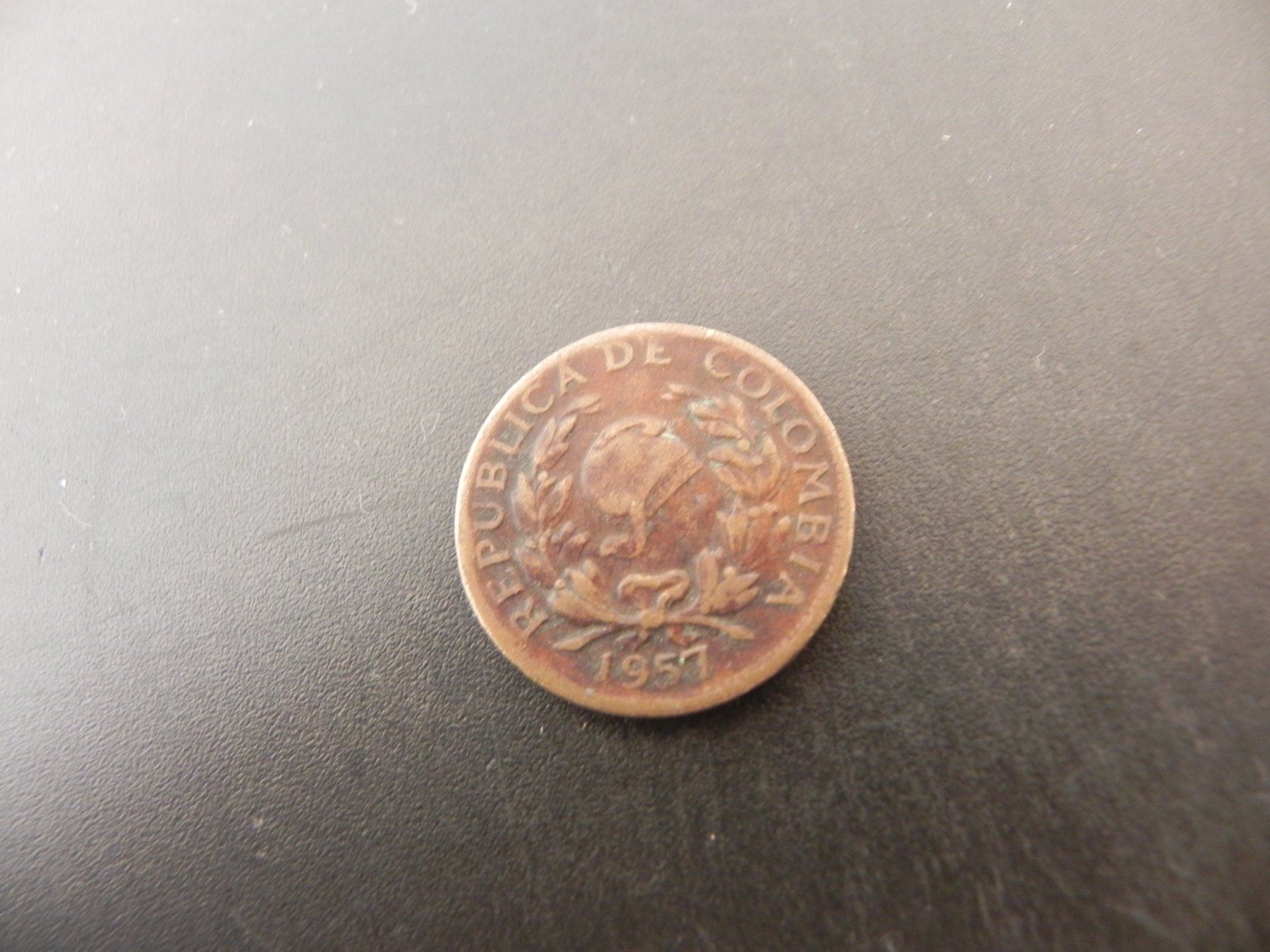 Alle Münzen: Kolumbien 5 Centavos 1957 – Gebraucht aus Biel/Bienne von Gogolozi 1