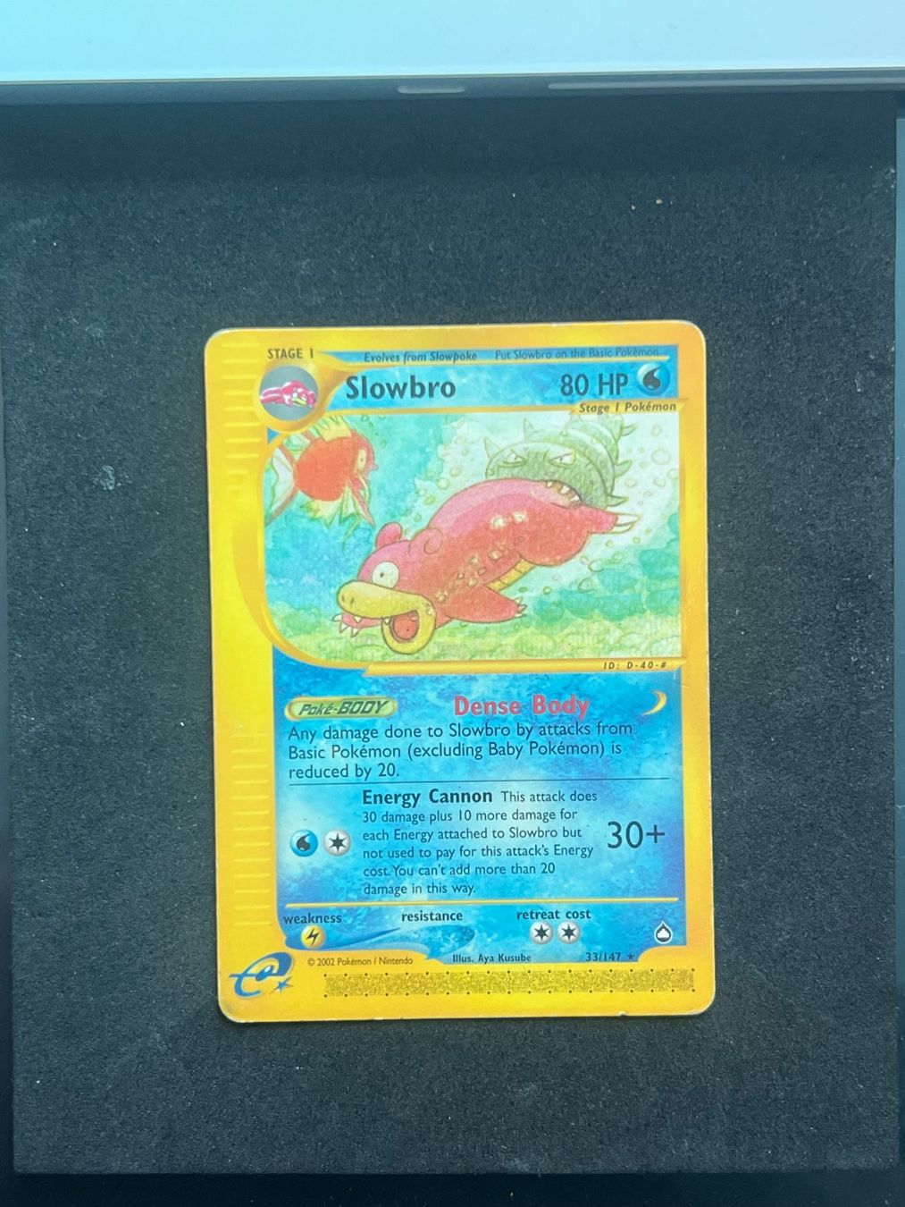 Pokémon Sammelbilder & Trading cards: Slowbro aquapolis | #33 🇬🇧💧 – Gebraucht aus Schlieren von Barelysimple