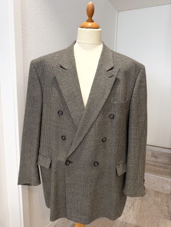 Doppelreiher Sakko Herren Gr. 56 XL Super Lamb’s Wool