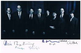Bundesratsfoto 2002 Autogramme komplett signiert Foto 20x30c