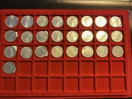 Italie, lot de 25 monnaies argent