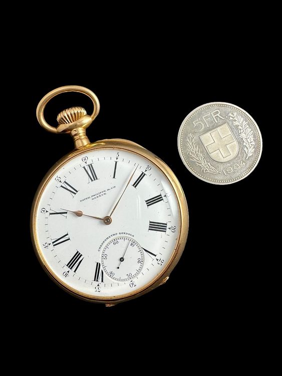 Patek Philippe Taschenuhr Gondolo 18k 54mm *U1383