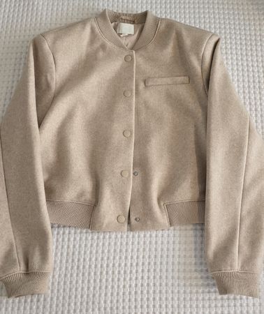 H&M Bomberjacke, beige, Größe S, neuwertig