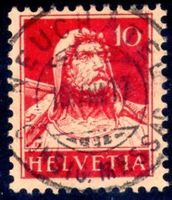 NEUCHATEL 1917 TELLBRUSTBILD 10 RPVOLLSTEMPEL - EM272