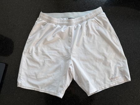 Sportshorts Head weiss elastischer Bund Grösse M
