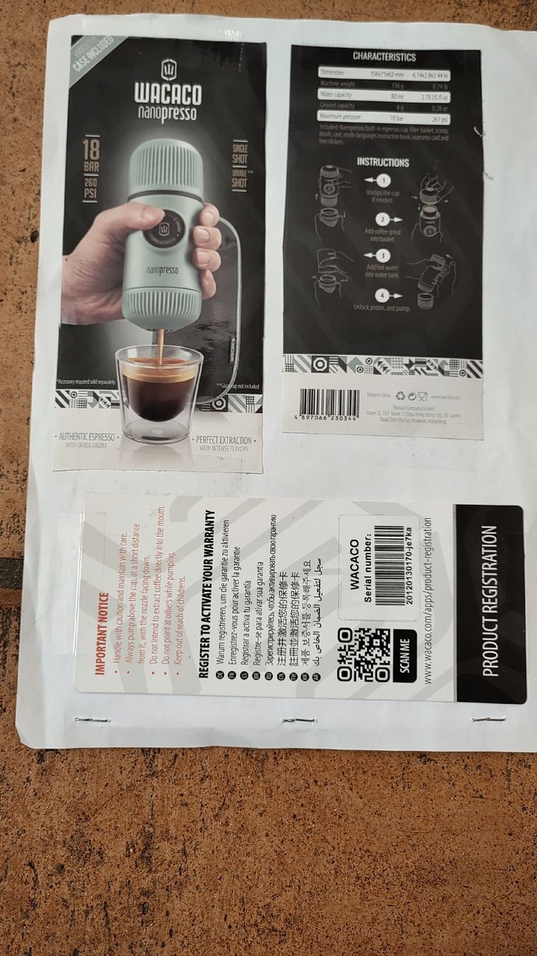 Wacaco Kaffeemaschinen & Espressomaschinen: wacaco Nano Presse – Neu (gemäss Beschreibung) aus Nuglar von bibabone 1