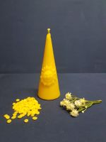 Bienenwachskerze spitz