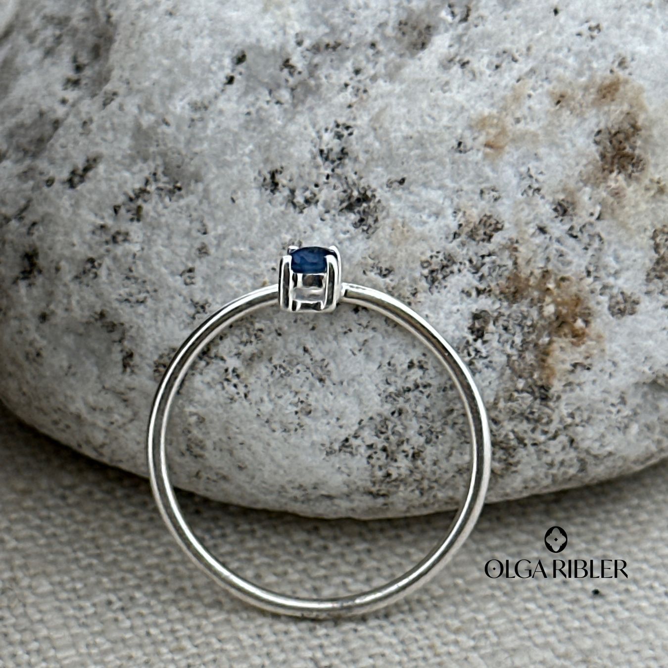 Olga Ribler Ringe: Silberring mit Saphir, Gr. 56 – Neu (gemäss Beschreibung) aus Luzern von MonikaS03 4