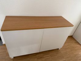 Sideboard Besta (weiss) mit Deckplatte