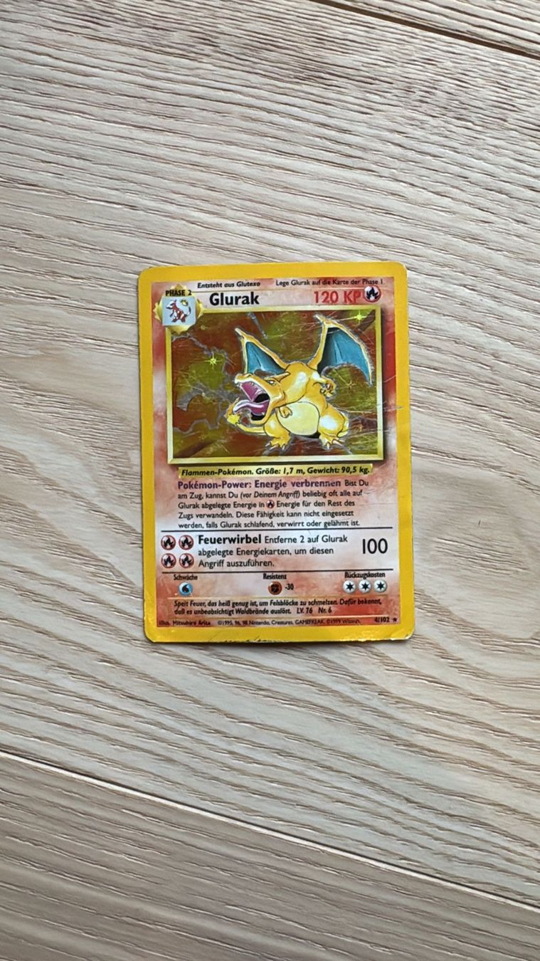 Pokémon Carte collezionabili: Glurak Holo 4/102 Deutsch – Usato da Zofingen venduto da nathizoe 2