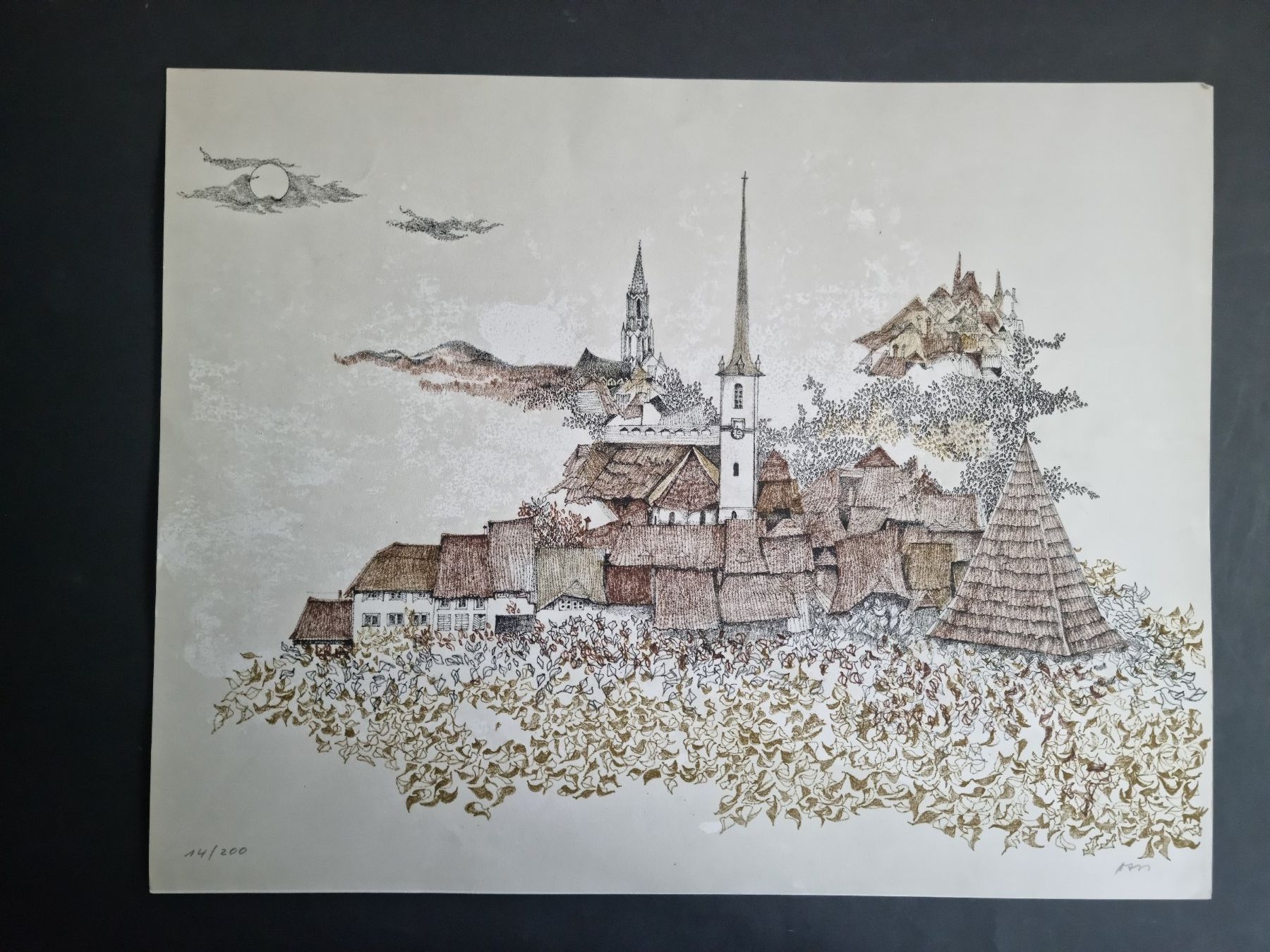 Grafica & Litografie: OSSI CZINNER LITHOGRAPHIE SIGNIERT NUMMERIERT – Usato da Gersau venduto da grafik-kunst