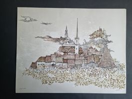 OSSI CZINNER LITHOGRAPHIE SIGNIERT NUMMERIERT