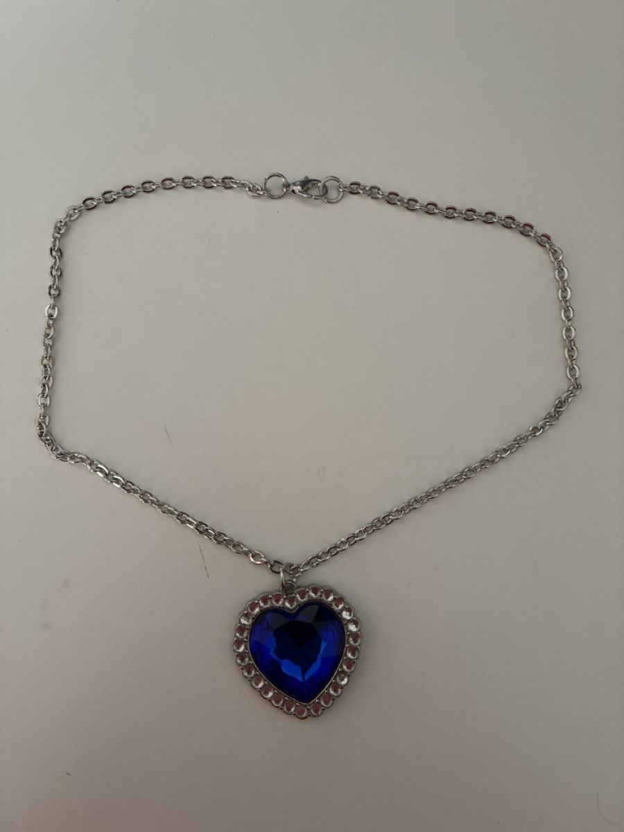Anhänger: Modeschmuck, blaues Herz – Gebraucht aus Burgdorf von Yakari5165