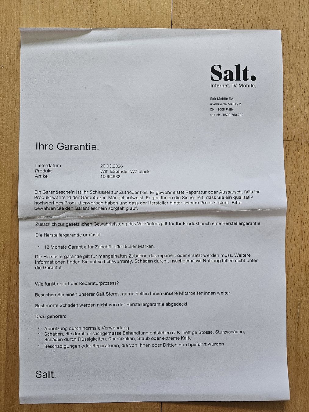 Salt WiFi: Salt WiFi Box W7 Repeater – Nuovo (secondo la descrizione) da Buchs SG venduto da flaviusguias 3