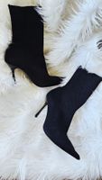 Socken Stiefeletten Zara  schwarz Grösse 39