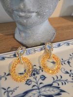 Sommerliche Ohrringe, goldig-orange, neuwertig, chic!