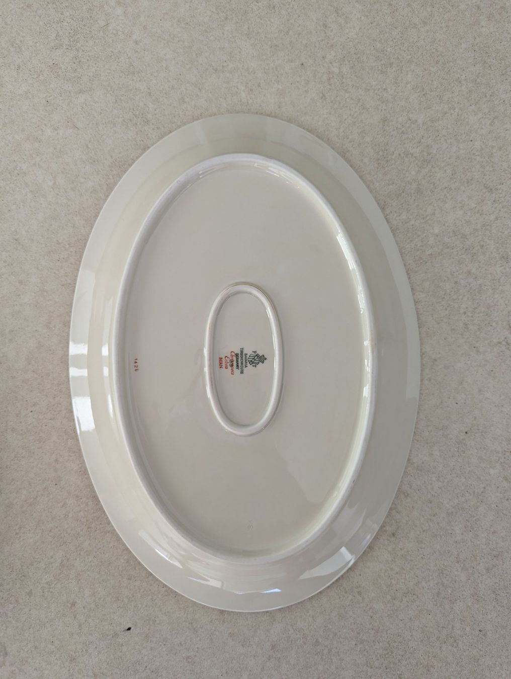 Piatti di portata: Servierplatte Blau/Gold ca. 33,5 cm – Usato da Luzern venduto da Swetnova 1