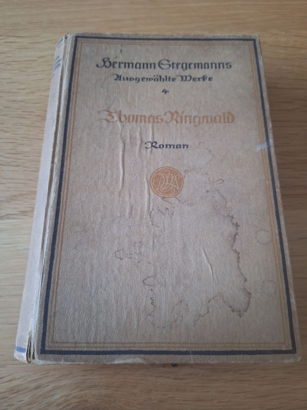Libri: Hermann Stegmanns Ausgewählte Werke Thomas Ringwald Roman – Usato da Wanzwil venduto da chlinih93