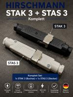 Hirschmann Stecker Kupplung Komplett Stak / Stas 3 Neuware