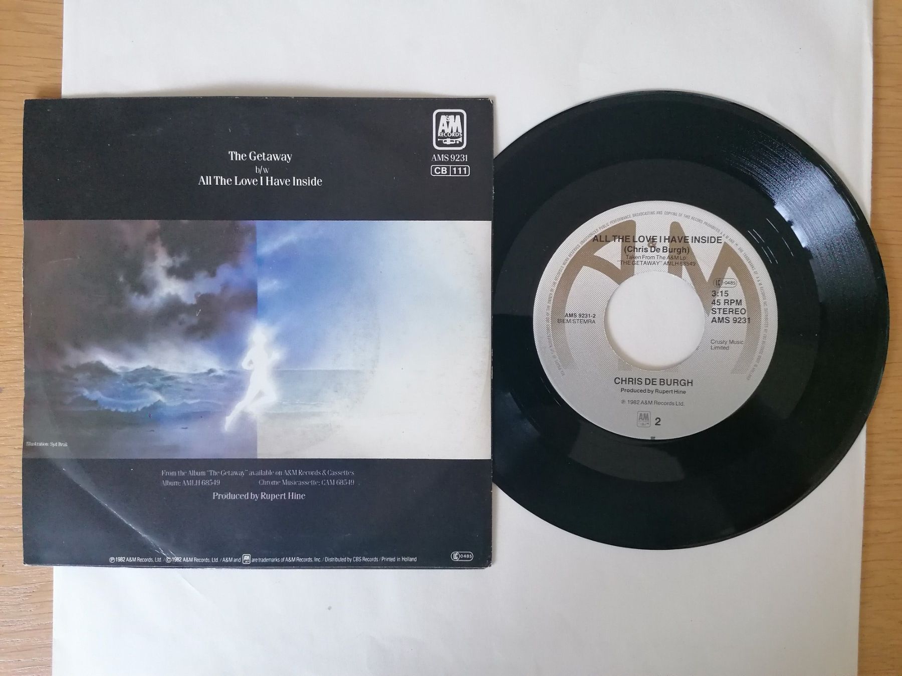 Dischi in vinile: Chris de Burgh - The Getaway - Single Schallplatte Vinyl – Usato da Beinwil am See venduto da Funkthesizer 1