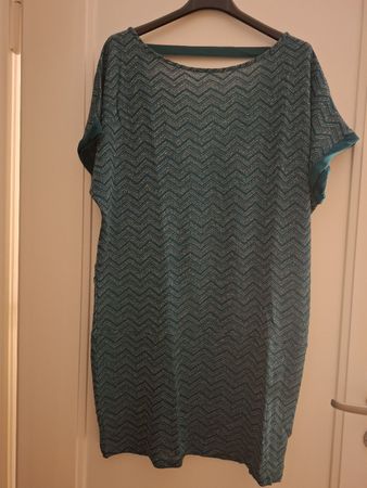 Abito estivo chic in lurex verde, tg L, intimissimi