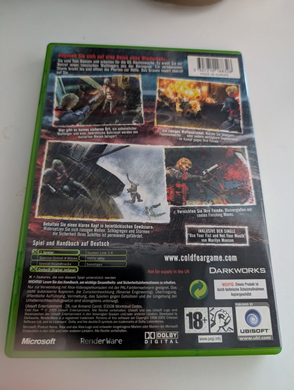 Microsoft Giochi: Cold Fear - Xbox Game – Usato da Hünenberg See venduto da SpecialEditionGaming 1
