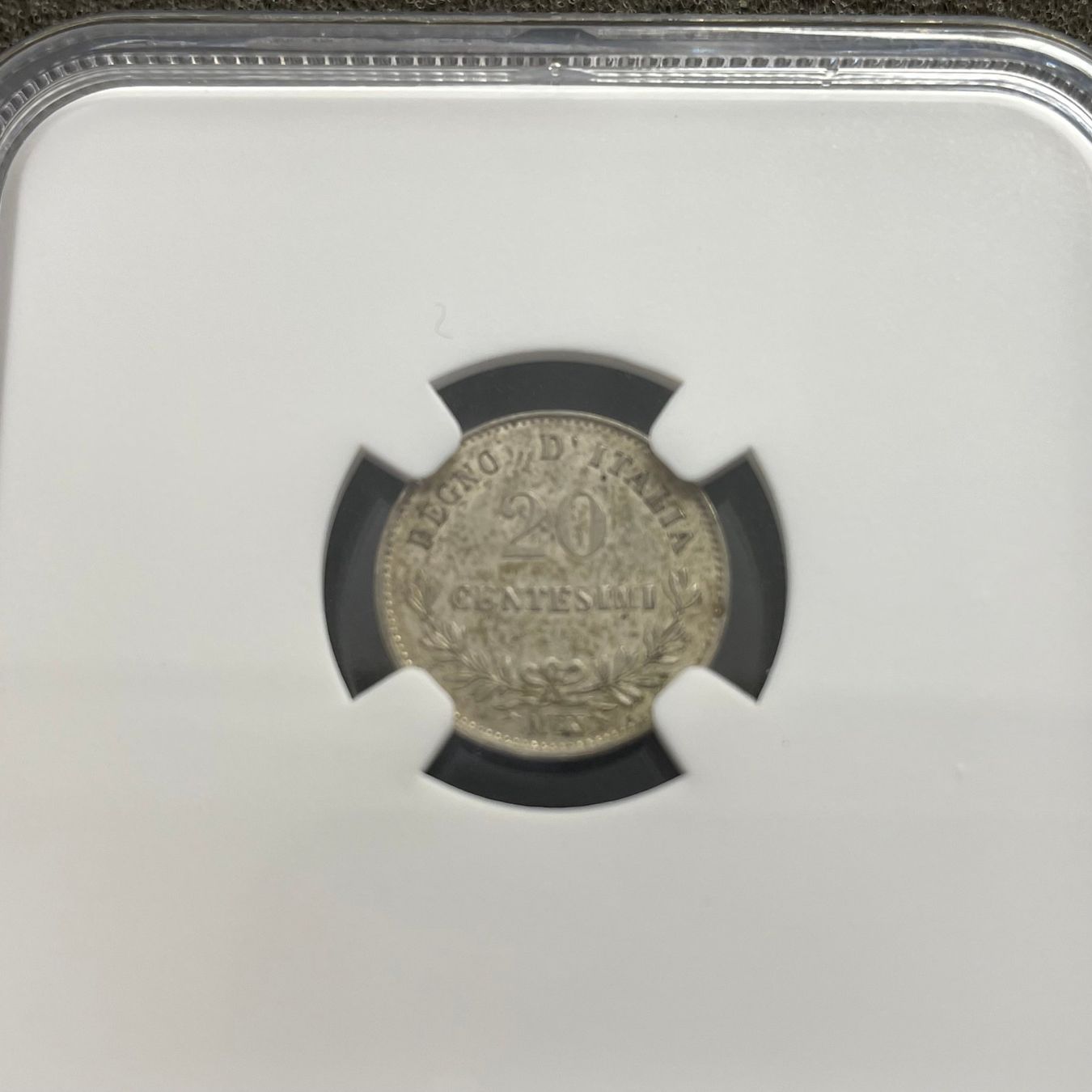 Alle Münzen: 20 Centesimi 1863 M Italien NGC MS 62 – Gebraucht aus Reitnau von tb-muenzen 3