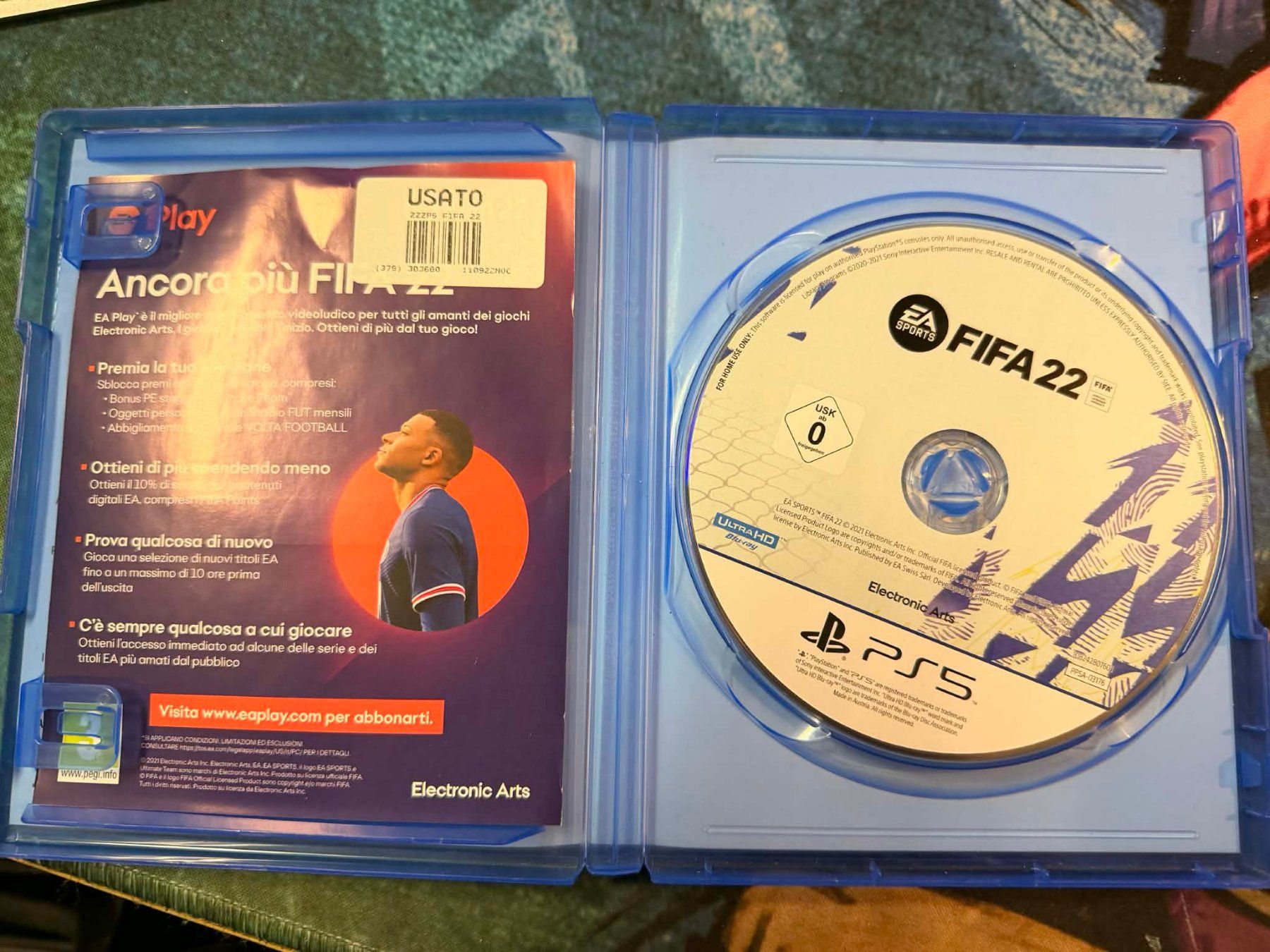 Sony Giochi: FIFA 22 Sony Playstation 5 – Usato da Giubiasco venduto da Ticinerd 2