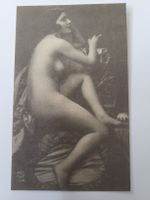 AK Foto Akt Frau um  Erotik Zigarette