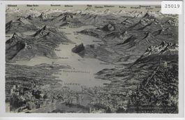 Panorama vom Vierwaldstättersee - Luzern