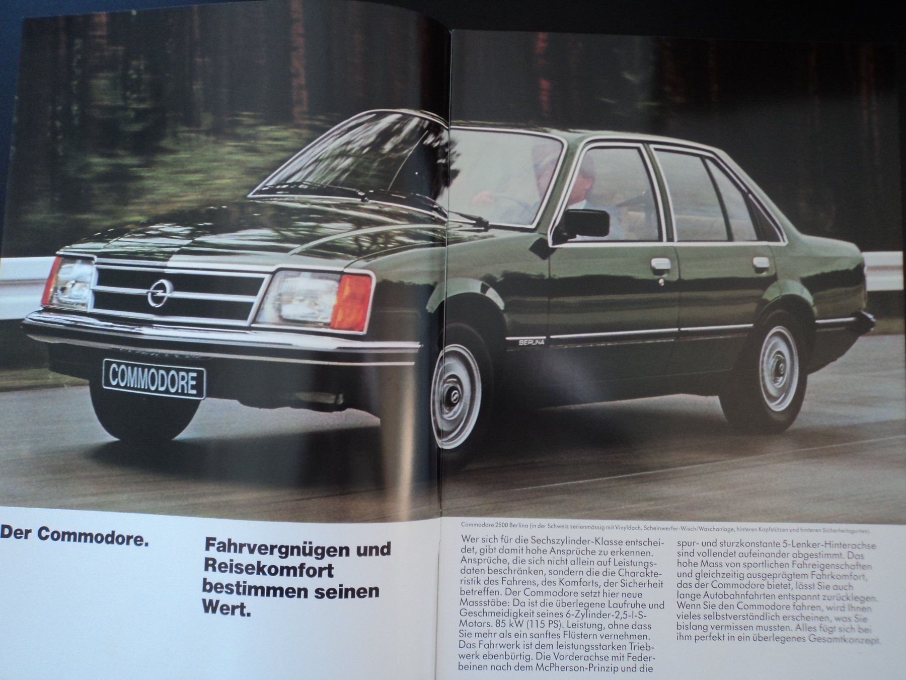 Opel Documenti: Prospekt Opel Commodore 1979 – Usato da Schwarzenburg venduto da modelCARama 1